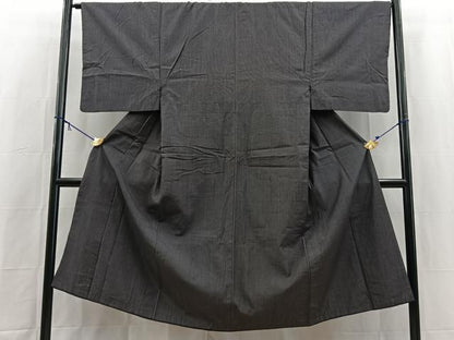 平和屋着物■男性　紬　縞　正絹　逸品　BAAY9042yc