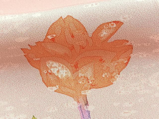 平和屋着物■訪問着　ろうけつ染め　草花文　正絹　逸品　BAAY9045yc