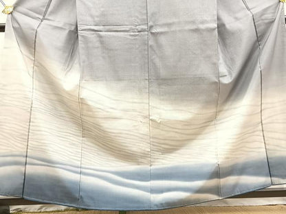 平和屋着物●本場大島紬　訪問着　霞文　暈し染め　正絹　逸品　未使用　BAAY9099yc