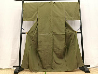 平和屋着物●本場縞大島紬　縞　ますいわ屋扱い　正絹　逸品　BAAY9120yc