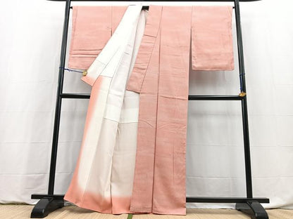 平和屋着物■上質な小紋　霞文　正絹　逸品　未使用　BAAY9124yc