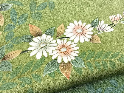 平和屋着物■訪問着　草花文　暈し染め　金彩　正絹　逸品　BAAY9130yc
