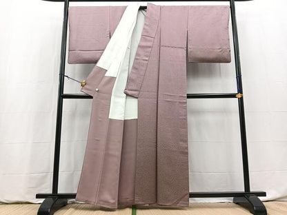 平和屋着物●訪問着　霞文　金通し地　正絹　逸品　BAAY9133yc