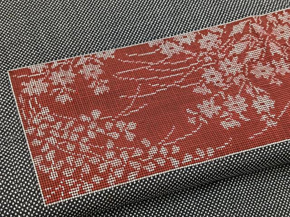 平和屋着物■本場大島紬　7マルキ　横段花文　正絹　逸品　BAAY9137yc