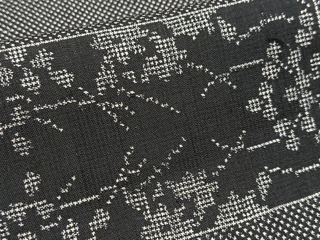 平和屋着物■本場大島紬　7マルキ　横段花文　正絹　逸品　BAAY9137yc