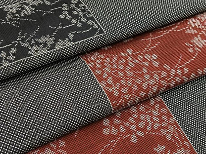平和屋着物■本場大島紬　7マルキ　横段花文　正絹　逸品　BAAY9137yc