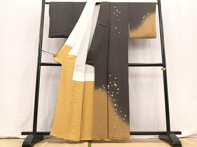 平和屋着物■訪問着　宝尽くし　暈し染め　金彩　鬼しぼ縮緬　正絹　逸品　BAAY9168yc