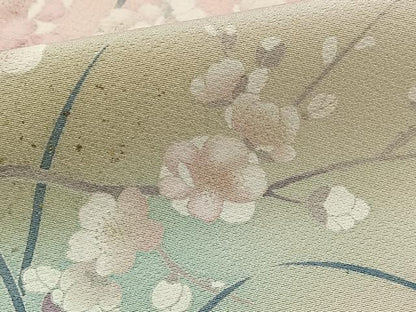平和屋着物●訪問着　水車花文　暈し染め　金彩　正絹　逸品　BAAY9169yc