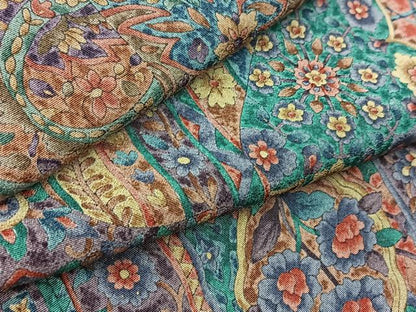 平和屋着物■訪問着　切嵌更紗花文　正絹　逸品　BAAY9208yc
