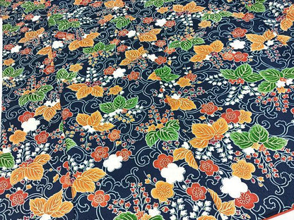 平和屋着物■上質な小紋　花唐草文　正絹　逸品　BAAY9219yc