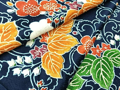 平和屋着物■上質な小紋　花唐草文　正絹　逸品　BAAY9219yc