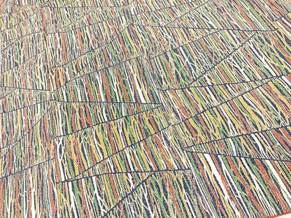 平和屋着物■上質な小紋　切嵌木立文　正絹　逸品　BAAY9237yc