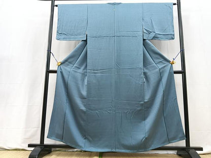 平和屋着物■上質な色無地　紗綾形地紋　薄花色　正絹　逸品　BAAY9246yc