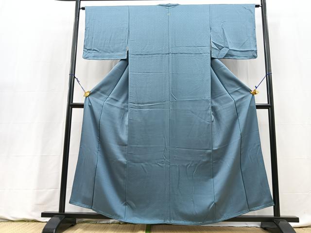 平和屋着物■上質な色無地　紗綾形地紋　薄花色　正絹　逸品　BAAY9246yc