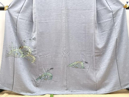 平和屋着物●訪問着　片輪車花文　金彩　鈴乃屋扱い　正絹　逸品　未使用　BAAY9249yc