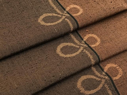 平和屋着物■上質な紬　間道　正絹　逸品　BAAY9263yc