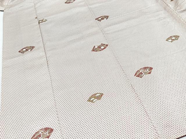平和屋着物■上質な小紋　地紙花文　正絹　逸品　BAAY9283yc