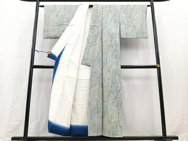 平和屋着物■上質な小紋　樹林文　暈し染め　正絹　逸品　BAAY9286yc
