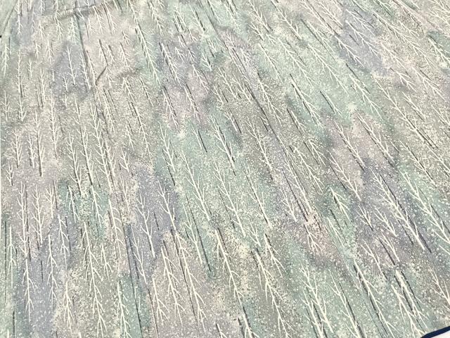 平和屋着物■上質な小紋　樹林文　暈し染め　正絹　逸品　BAAY9286yc