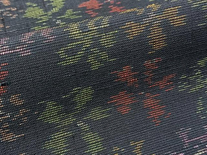 平和屋着物■上質な紬　花尽くし　正絹　逸品　BAAY9294yc