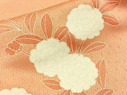 平和屋着物●訪問着　雪輪花文　大丸扱い　正絹　逸品　BAAY9295yc