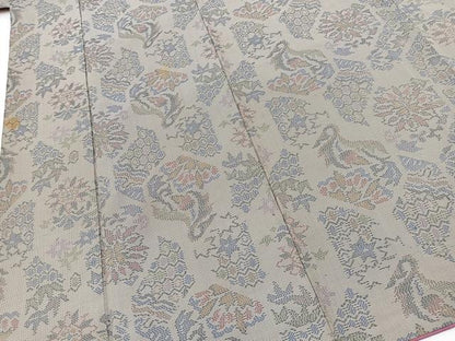 平和屋着物■本場大島紬　7マルキ　幾何学文様　正絹　逸品　BAAY9300yc