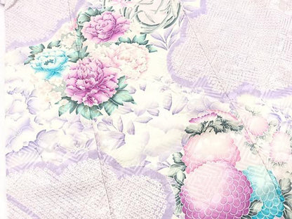 平和屋着物●豪華振袖　総絞り　花丸文　金彩　正絹　逸品　BAAY9301yc