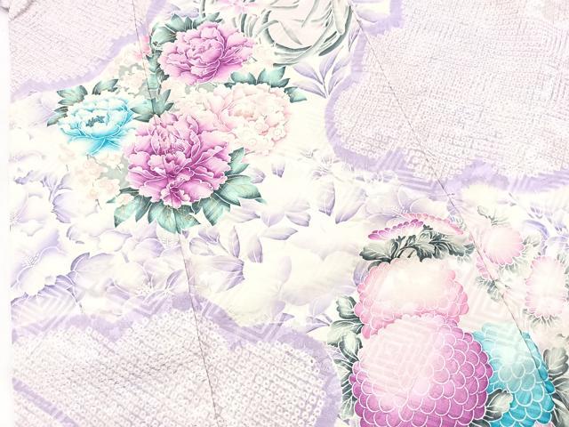 平和屋着物●豪華振袖　総絞り　花丸文　金彩　正絹　逸品　BAAY9301yc