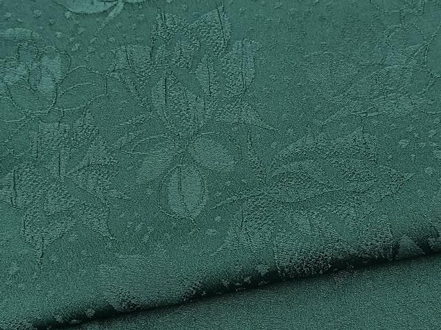 平和屋着物■上質な色無地　草花地紋　天鵞絨色　正絹　逸品　BAAY9302yc