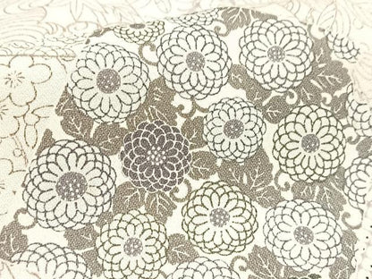 平和屋着物■上質な小紋　破れ色紙花鳥文　正絹　逸品　BAAY9303yc