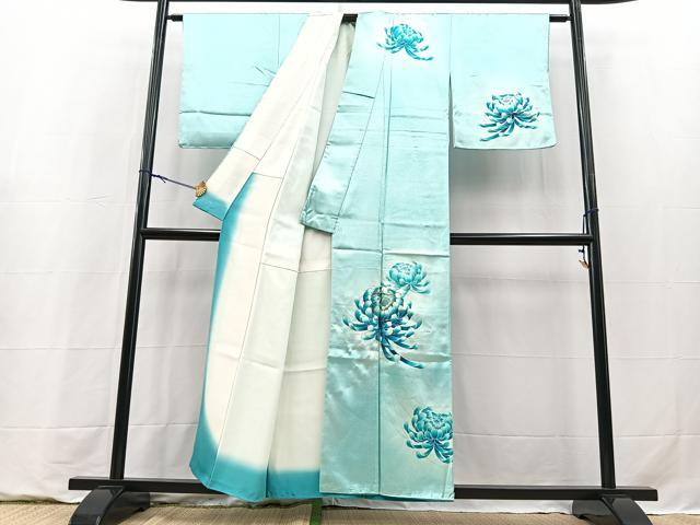 平和屋着物■訪問着　駒刺繍　乱菊　暈し染め　正絹　逸品　未使用　BAAY9310yc