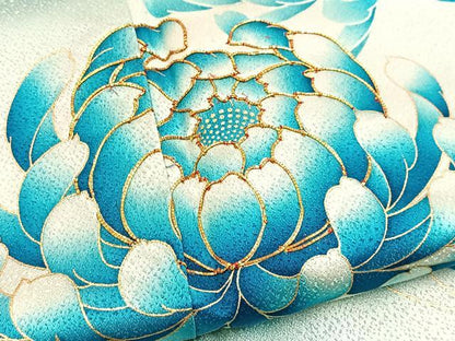 平和屋着物■訪問着　駒刺繍　乱菊　暈し染め　正絹　逸品　未使用　BAAY9310yc