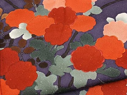 平和屋着物■訪問着　秋草文　正絹　逸品　BAAY9319yc