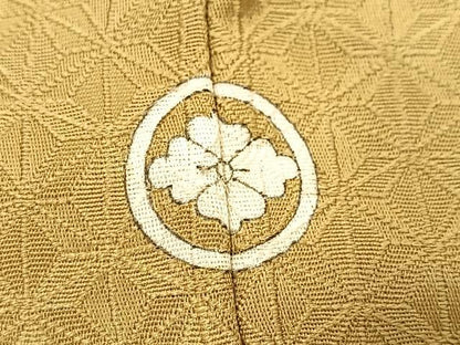 平和屋着物■無地絵羽訪問着　総刺繍　花菱丸文　木蘭色　正絹　逸品　BAAY9324yc