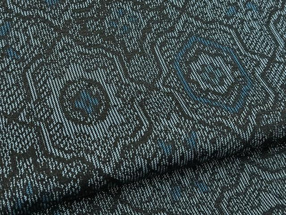 平和屋着物■上質な紬　幾何学文様　正絹　逸品　BAAY9327yc