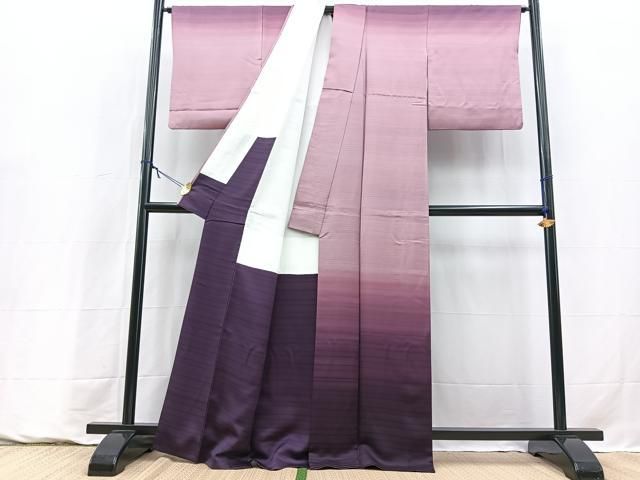 平和屋着物●成田彩峰　訪問着　霞文　暈し染め　正絹　逸品　BAAY9342yc