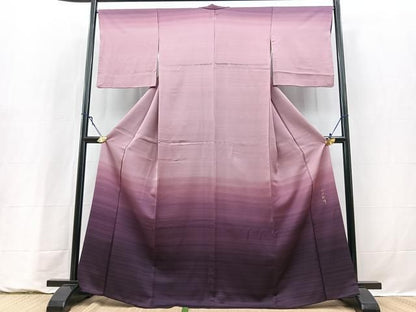平和屋着物●成田彩峰　訪問着　霞文　暈し染め　正絹　逸品　BAAY9342yc