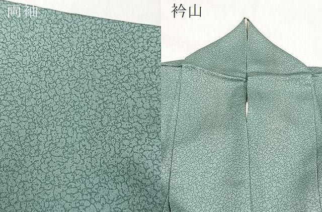 平和屋着物●訪問着　刺繍　地紙花文　暈し染め　金彩　正絹　逸品　BAAY9425yc