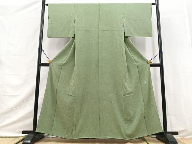 平和屋着物●樋口実　江戸小紋　大小あられ文　三越扱い　正絹　逸品　BAAY9512yc