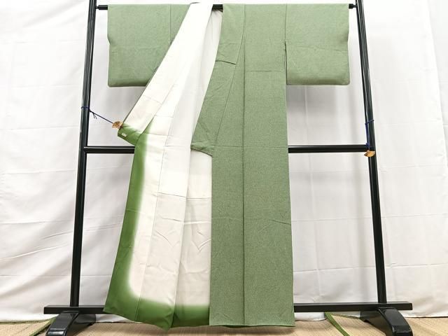 平和屋着物●樋口実　江戸小紋　大小あられ文　三越扱い　正絹　逸品　BAAY9512yc