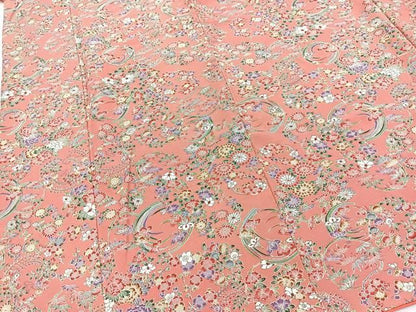 平和屋着物■上質な小紋　花丸文　正絹　逸品　BAAY9532yc