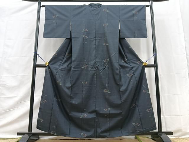 平和屋着物■本場大島紬　9マルキ　南天間道　正絹　逸品　BAAY9534yc