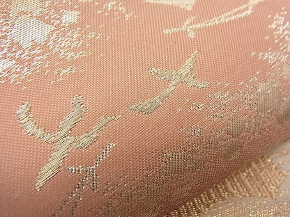 平和屋着物■六通柄袋帯 雲取りこぼれ松葉文 金銀糸 逸品 n-bs0009