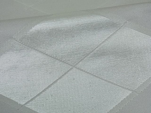 平和屋着物■西陣 全通柄 本袋帯 菱文 銀糸 逸品 by0904