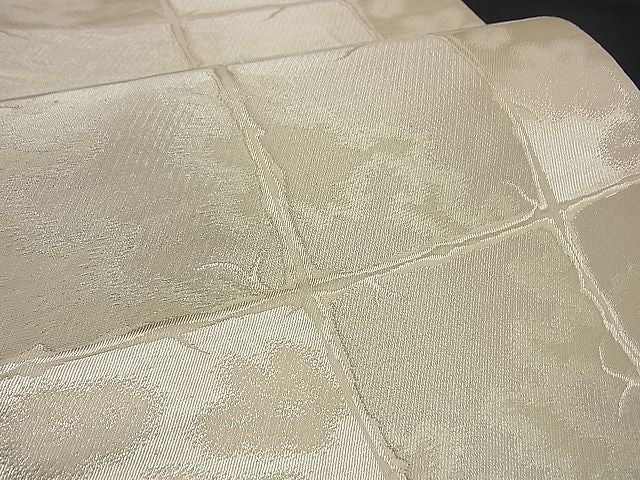 平和屋着物■六通柄袋帯　華調べ模様　銀糸　逸品　n-by2272