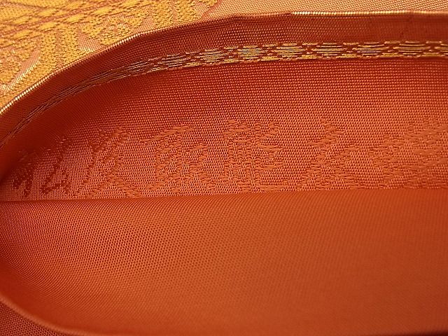 平和屋着物■六通柄袋帯　唐織　松川取能衣蝶　金糸　逸品　n-by2273