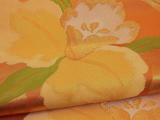 平和屋着物■六通柄袋帯 カトレア 金糸 逸品 n-by2294