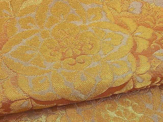 平和屋着物■六通柄袋帯 正倉院花文 金銀糸 逸品 n-by2314