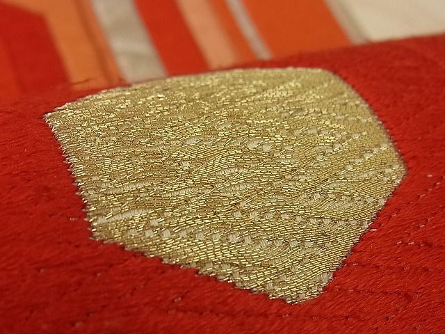 平和屋着物■六通柄袋帯 唐織 亀甲文 金銀糸 逸品 n-by2332
