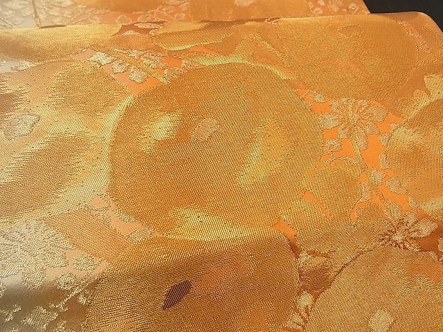 平和屋着物■六通柄袋帯 万寿菊 金糸 逸品 n-by2345